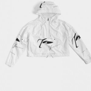 Track pants and Crop Top Windbreaker Jacket